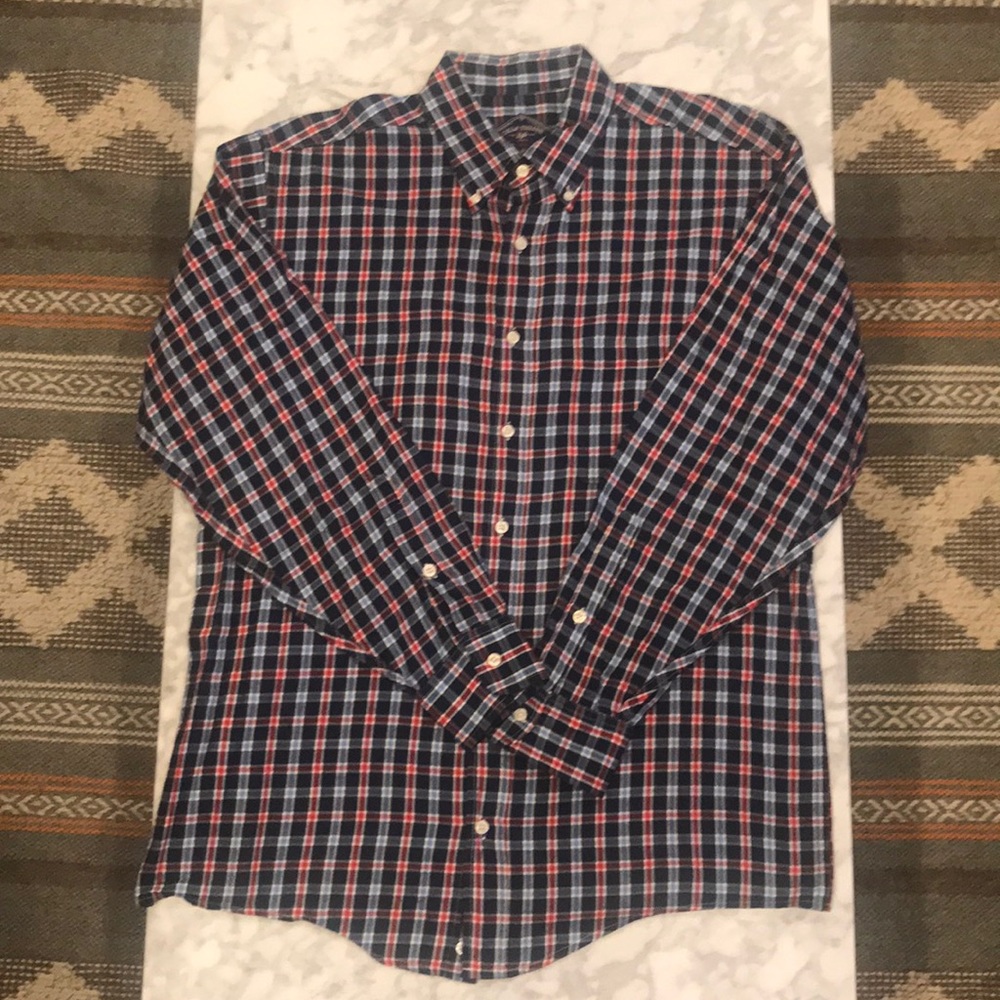 Bill’s Khakis Plaid Flannel Button-Down Shirt